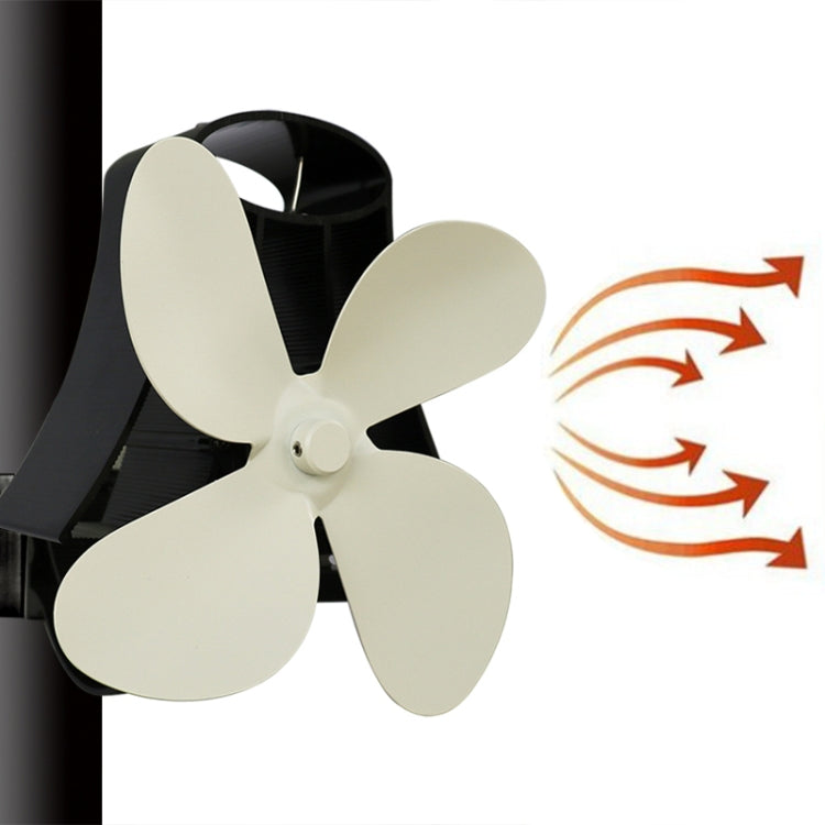 YL-105 4-Blade Aluminum Heat Powered Fireplace Stove Fan, YL-105 (Gold), YL-105 (Rose Red), YL-105 (Silver), YL-105(White), YL-105 (Black), YL-105 (Bronze), YL-105 (Grey) - HoMEdemic™ 