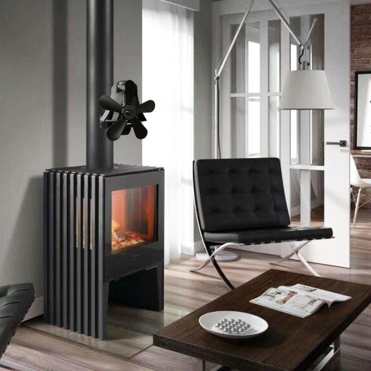 YL-106 5-Blade High Temperature Aluminum Heat Powered Fireplace Stove Fan, YL-106 (Grey), YL-106 (Gold), YL-106 (Rose Red), YL-106 (Silver), YL-106 (White), YL-106 (Black), YL-106 (Bronze) - HoMEdemic™ 