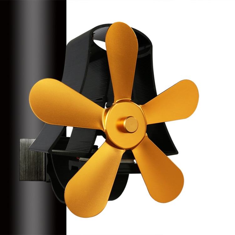 YL-106 5-Blade High Temperature Aluminum Heat Powered Fireplace Stove Fan, YL-106 (Grey), YL-106 (Gold), YL-106 (Rose Red), YL-106 (Silver), YL-106 (White), YL-106 (Black), YL-106 (Bronze) - HoMEdemic™ 