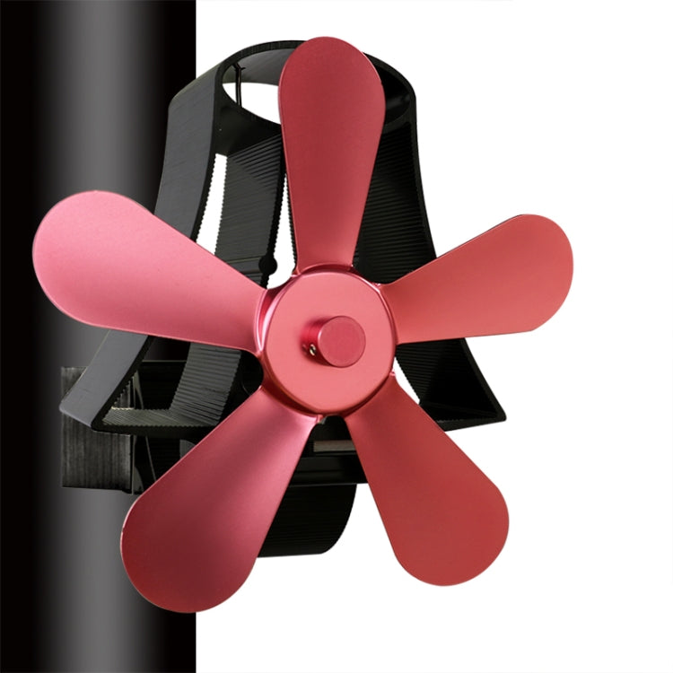 YL-106 5-Blade High Temperature Aluminum Heat Powered Fireplace Stove Fan, YL-106 (Grey), YL-106 (Gold), YL-106 (Rose Red), YL-106 (Silver), YL-106 (White), YL-106 (Black), YL-106 (Bronze) - HoMEdemic™ 