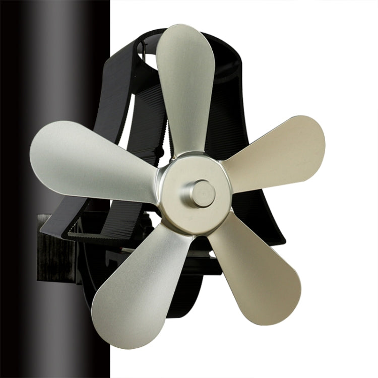 YL-106 5-Blade High Temperature Aluminum Heat Powered Fireplace Stove Fan, YL-106 (Grey), YL-106 (Gold), YL-106 (Rose Red), YL-106 (Silver), YL-106 (White), YL-106 (Black), YL-106 (Bronze) - HoMEdemic™ 