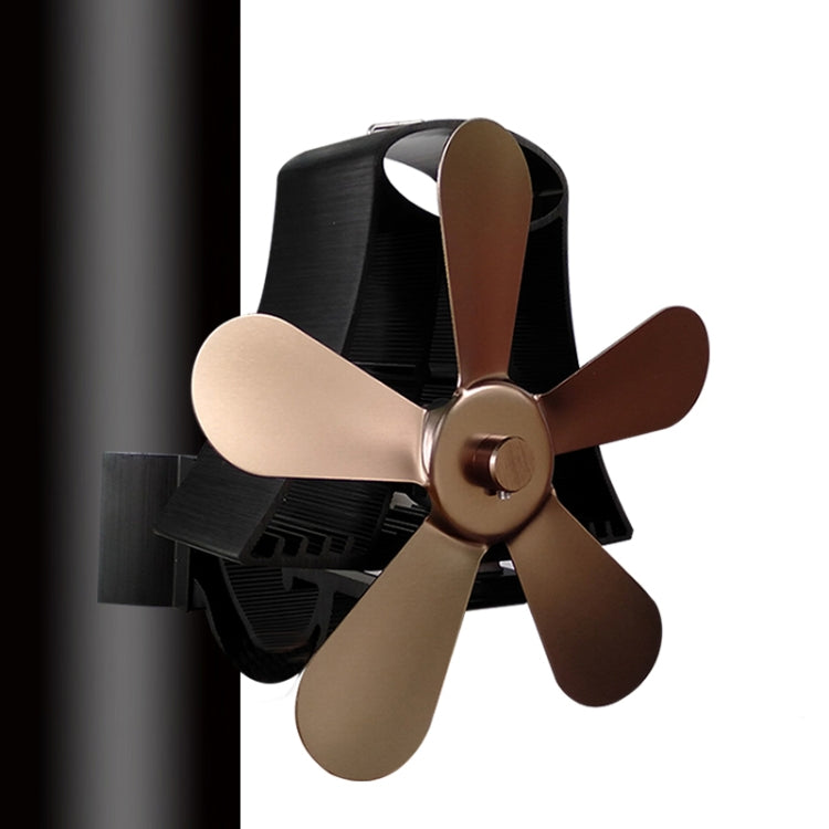 YL-106 5-Blade High Temperature Aluminum Heat Powered Fireplace Stove Fan, YL-106 (Grey), YL-106 (Gold), YL-106 (Rose Red), YL-106 (Silver), YL-106 (White), YL-106 (Black), YL-106 (Bronze) - HoMEdemic™ 