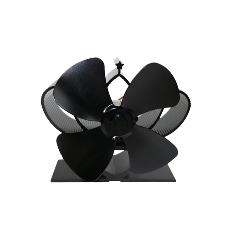 YL201 4-Blade High Temperature Metal Heat Powered Fireplace Stove Fan, YL201 (Black), YL201 (Bronze), YL201 (Grey), YL201 (Gold), YL201 (Rose Red), YL201 (Silver) - HoMEdemic™ 