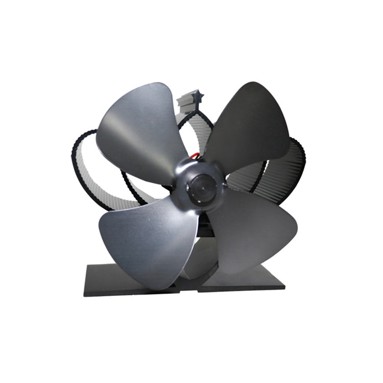 YL201 4-Blade High Temperature Metal Heat Powered Fireplace Stove Fan, YL201 (Black), YL201 (Bronze), YL201 (Grey), YL201 (Gold), YL201 (Rose Red), YL201 (Silver) - HoMEdemic™ 