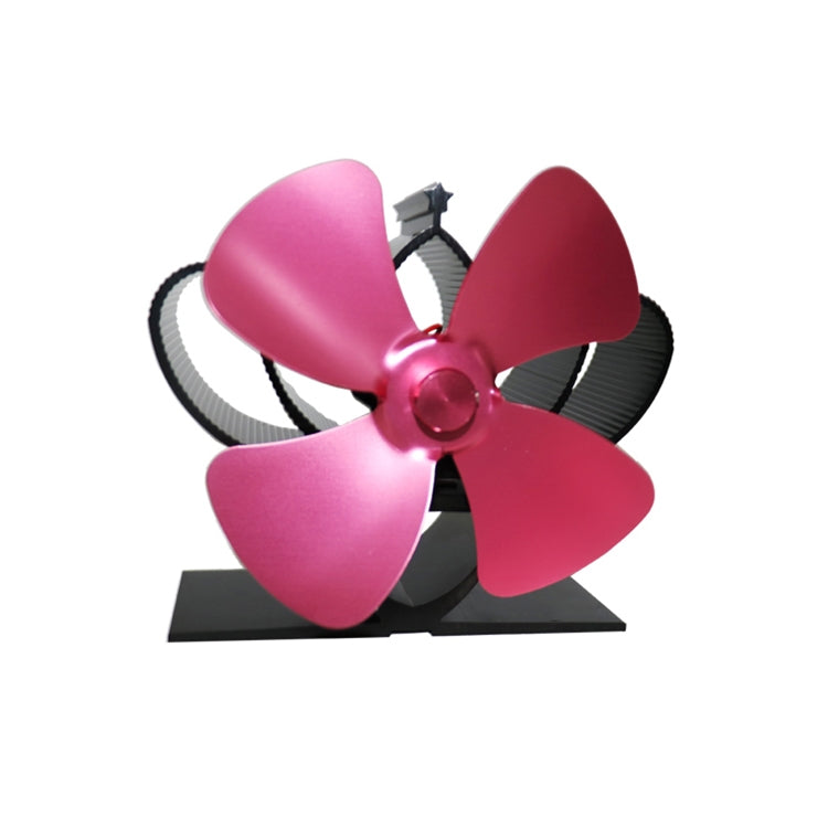 YL201 4-Blade High Temperature Metal Heat Powered Fireplace Stove Fan, YL201 (Black), YL201 (Bronze), YL201 (Grey), YL201 (Gold), YL201 (Rose Red), YL201 (Silver) - HoMEdemic™ 