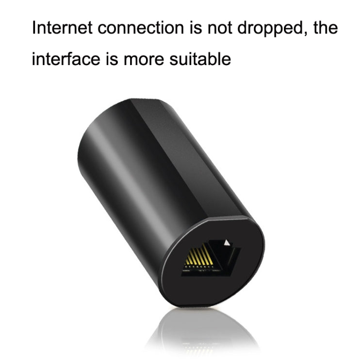 YM88013-Y Lightning Protection Version Network Straight-Through Head RJ45 Network Cable Double Pass Head(Black) - HoMEdemic™ 