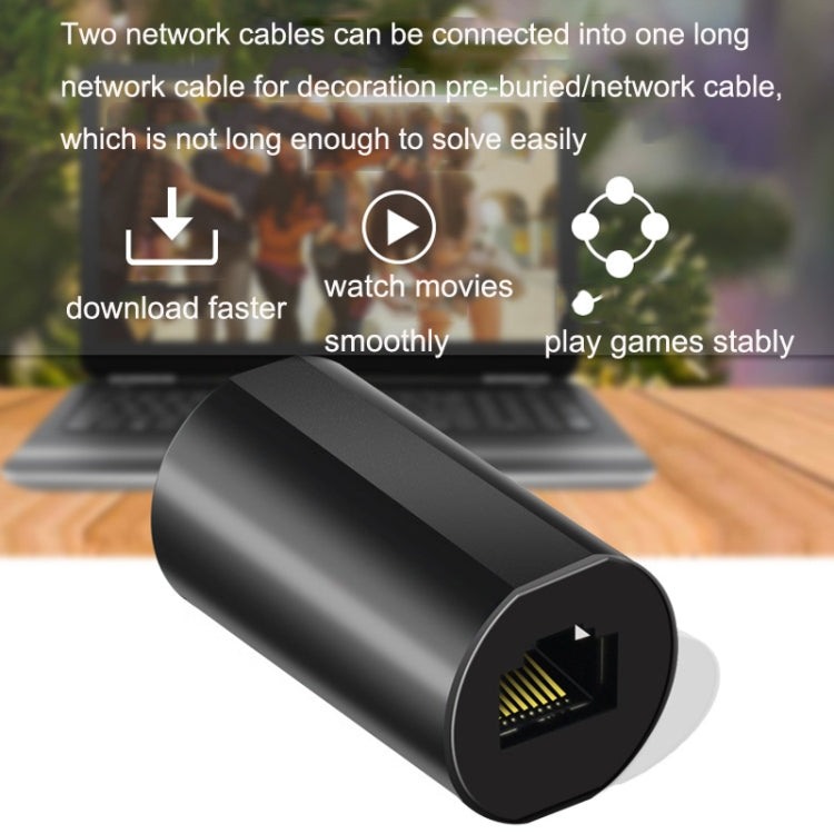 YM88013-Y Lightning Protection Version Network Straight-Through Head RJ45 Network Cable Double Pass Head(Black) - HoMEdemic™ 