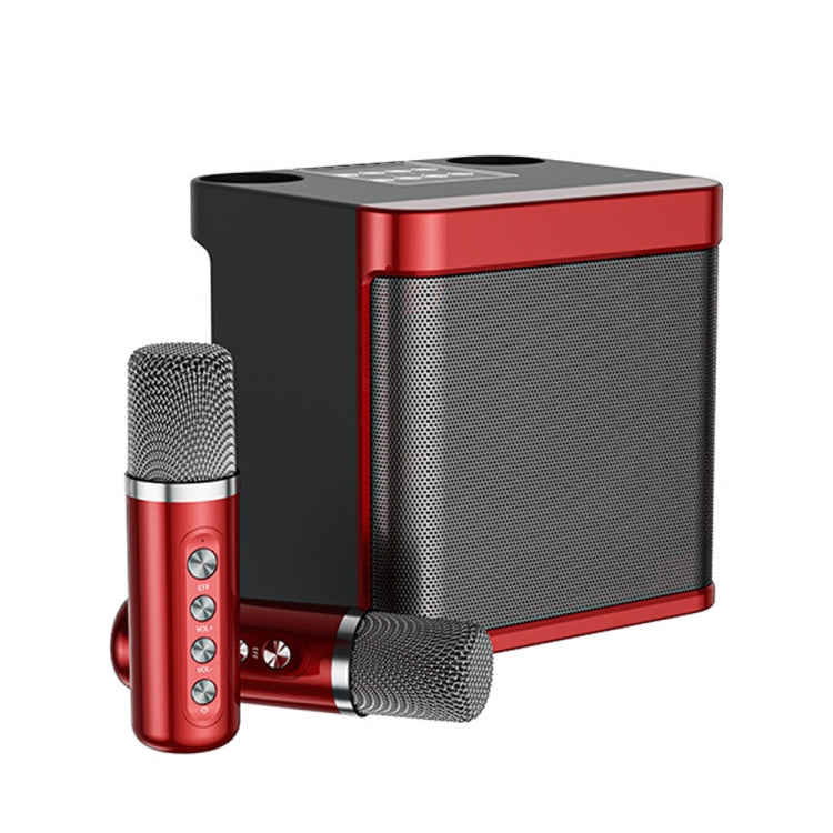 YS-203 Bluetooth Karaoke Speaker Wireless Microphone, YS-203 (Gold), YS-203 (Black), YS-203 (Red), YS-203 (Silver) - HoMEdemic™ 