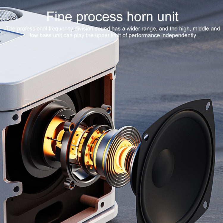YS-203 Bluetooth Karaoke Speaker Wireless Microphone, YS-203 (Gold), YS-203 (Red), YS-203 (Silver), YS-203 (Black) - HoMEdemic™ 