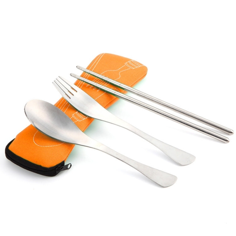 Three-Piece Outdoor Cutlery, Big Red, Light blue, Dark blue, Rose Red, Grass green, Fluorescent green, Orange, Purple - HoMEdemic™ 