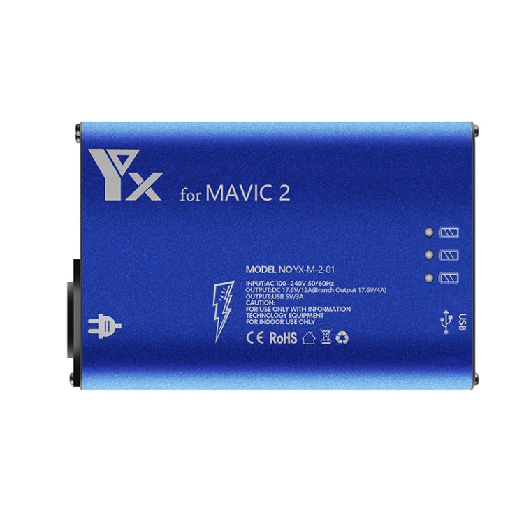 YX For DJI MAVIC 2  Aluminum Alloy Charger with Switch, Plug Type:US Plug - HoMEdemic™ 