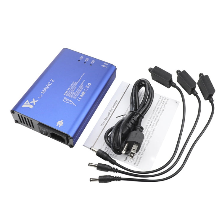 YX For DJI MAVIC 2  Aluminum Alloy Charger with Switch, Plug Type:US Plug - HoMEdemic™ 