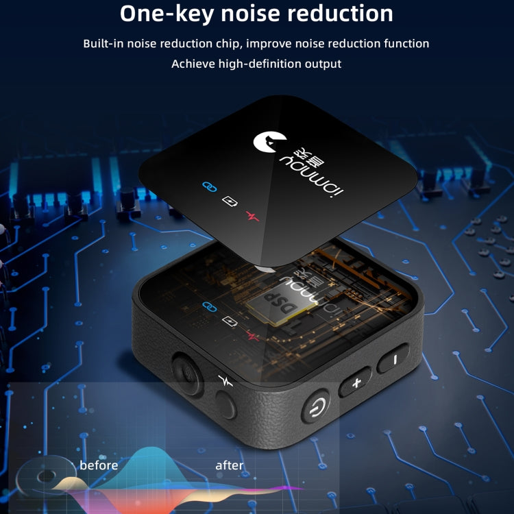 Yanmai GF525 2 in 1 Broadcast 2.4G Wireless Lavalier Microphone Mini Clip-on Mic with LED Display - HoMEdemic™ 
