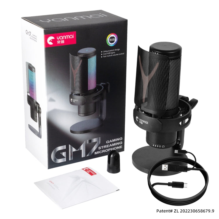 Yanmai GM7 USB Gaming Laptop Microphone with RGB Light - HoMEdemic™ 