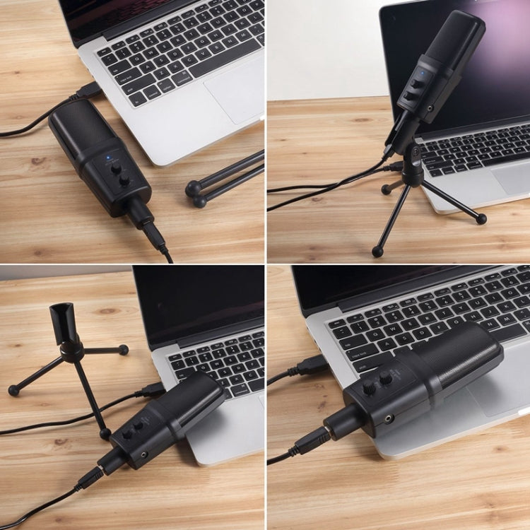 Yanmai SF-970 Professional Condenser Sound Recording Microphone with Tripod Holder & USB Cable , Cable Length: 1.8m - HoMEdemic™ 