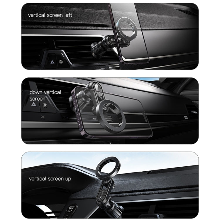 Yesido C157 Strong Magnetic Car Air Vent Phone Holder (Black) - HoMEdemic™ 
