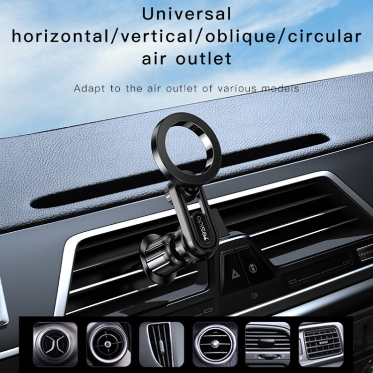 Yesido C157 Strong Magnetic Car Air Vent Phone Holder (Black) - HoMEdemic™ 