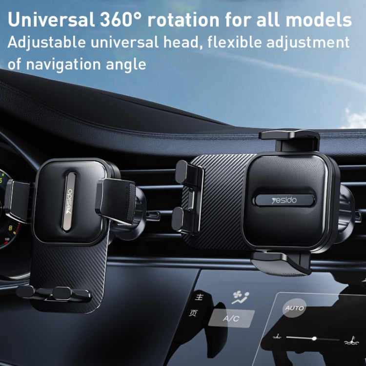 Yesido C167 Rotatable Car Air Outlet Phone Holder (Black) - HoMEdemic™ 