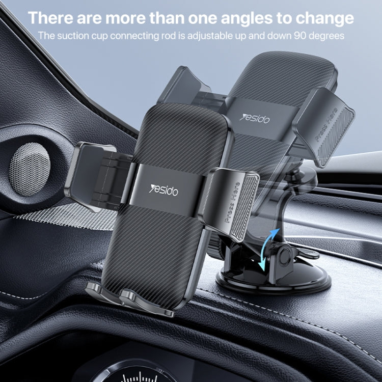 Yesido C175 Mini Suction Cup Type Mechanical Phone Clip Car Holder - HoMEdemic™ 