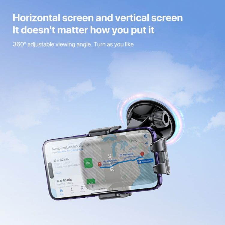 Yesido C175 Mini Suction Cup Type Mechanical Phone Clip Car Holder - HoMEdemic™ 