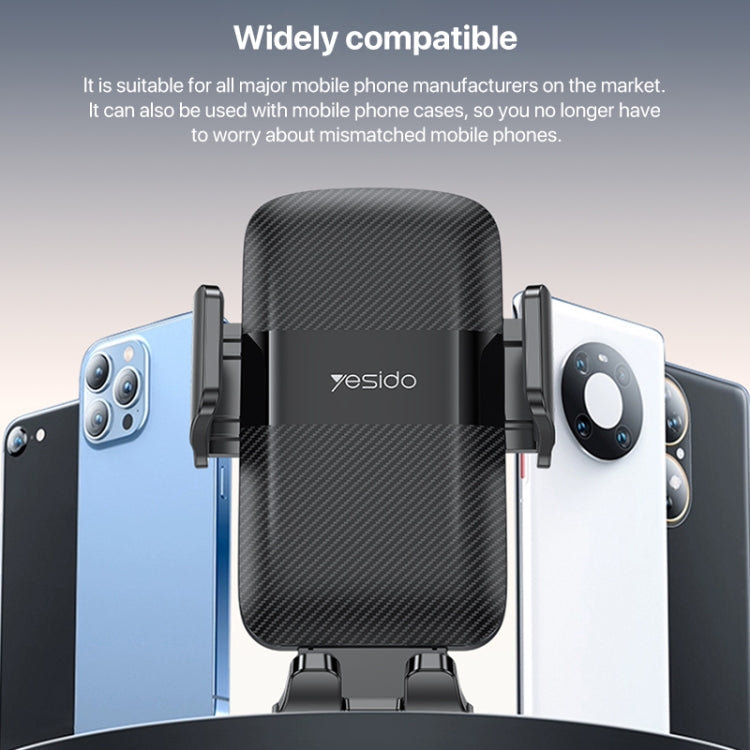 Yesido C175 Mini Suction Cup Type Mechanical Phone Clip Car Holder - HoMEdemic™ 
