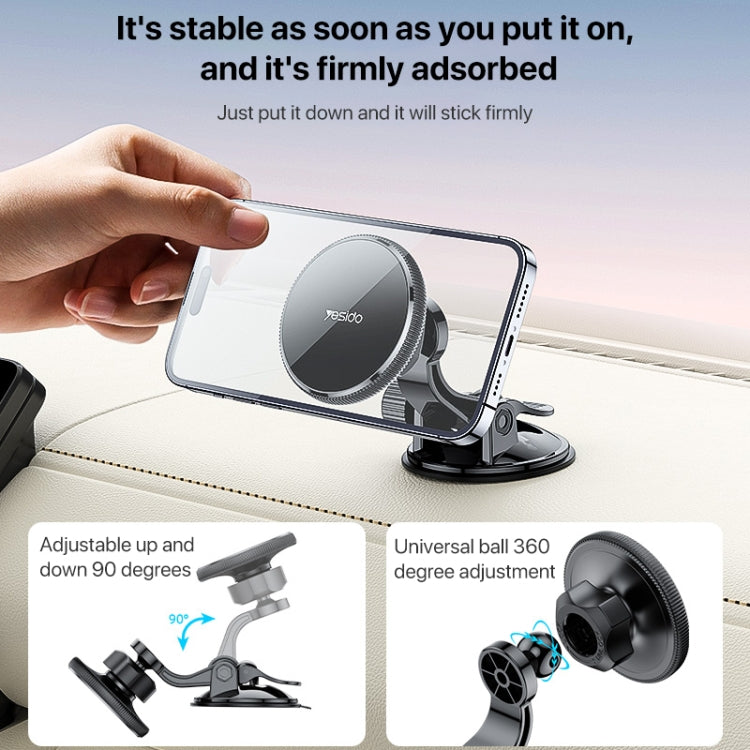 Yesido C177 Mini Suction Cup Type Magsafe Magnetic Car Holder - HoMEdemic™ 