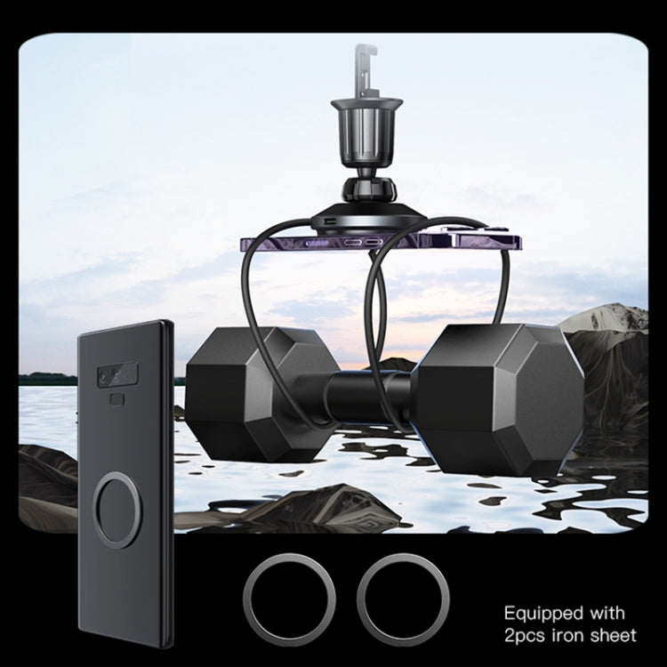 Yesido C190 15W Magsafe Magnetic Car Air Vent Wireless Charger(Black) - HoMEdemic™ 