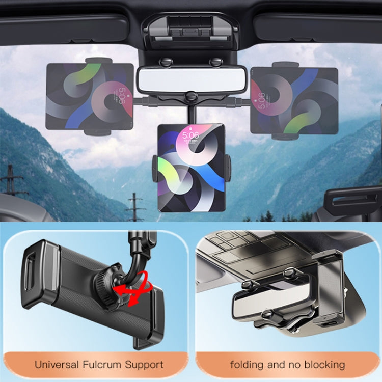 Yesido C196 Car Rearview Mirror Using Phone Holder(Black) - HoMEdemic™ 