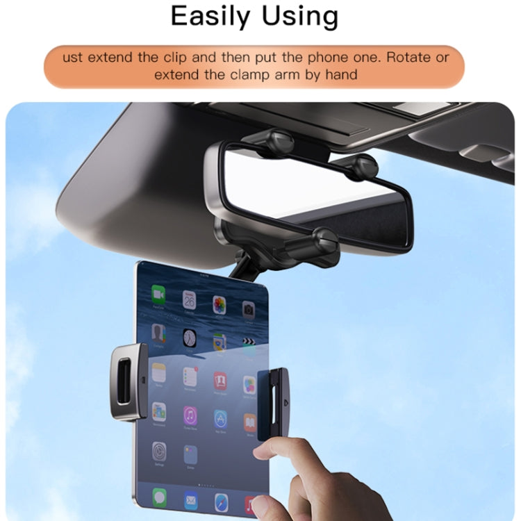 Yesido C196 Car Rearview Mirror Using Phone Holder(Black) - HoMEdemic™ 