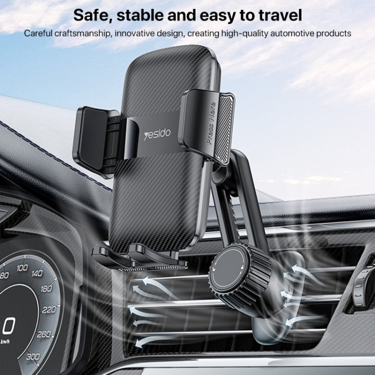 Yesido C242 Adjustable Car Air Vent Mechanical Phone Clip Holder - HoMEdemic™ 
