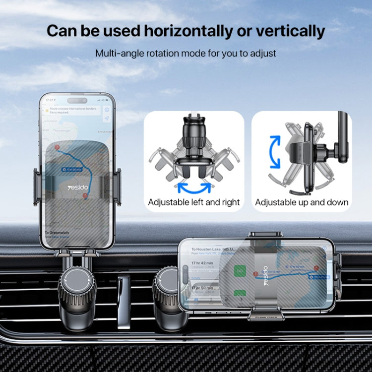 Yesido C242 Adjustable Car Air Vent Mechanical Phone Clip Holder - HoMEdemic™ 