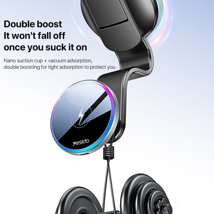 Yesido C292 15W Magnetic Suction Wireless Charging Car Holder - HoMEdemic™ 