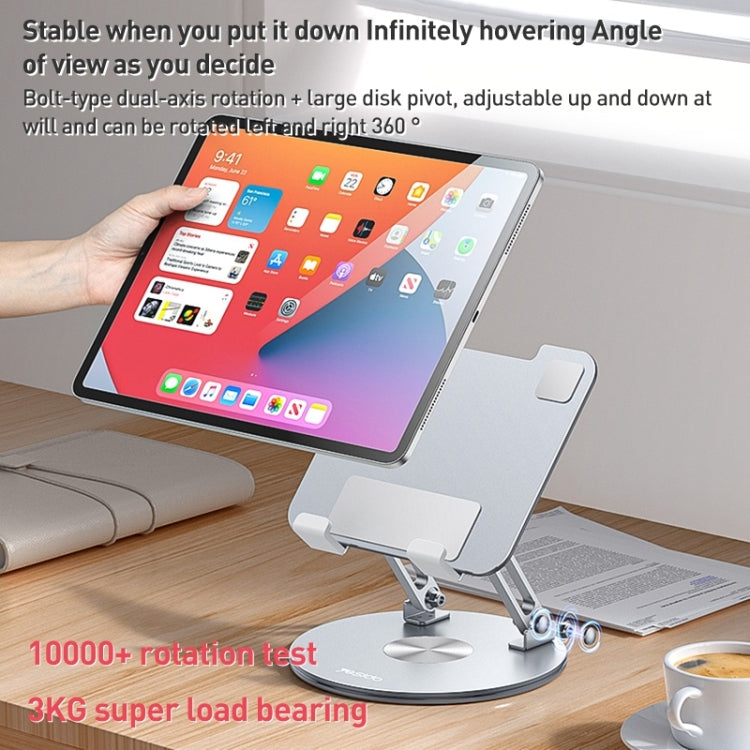 Yesido C293 360 Degree Rotating Foldable Tablet Desk Stand(Silver) - HoMEdemic™ 