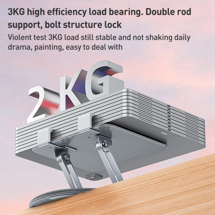 Yesido C293 360 Degree Rotating Foldable Tablet Desk Stand(Silver) - HoMEdemic™ 