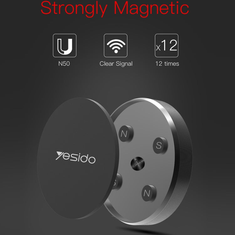 Yesido C38 Car Round Plate Magnetic Phone Holder(Black) - HoMEdemic™ 