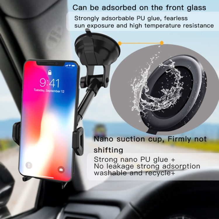 Yesido C40 Car Foldable 360 Degree Rotation Automatic Clip Phone Holder(Black) - HoMEdemic™ 
