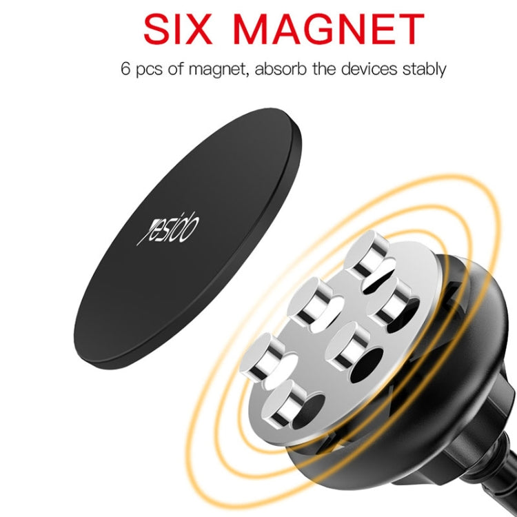 Yesido C41 Car Windshield Telescopic Suction Cup Magnetic Phone Holder(Black) - HoMEdemic™ 