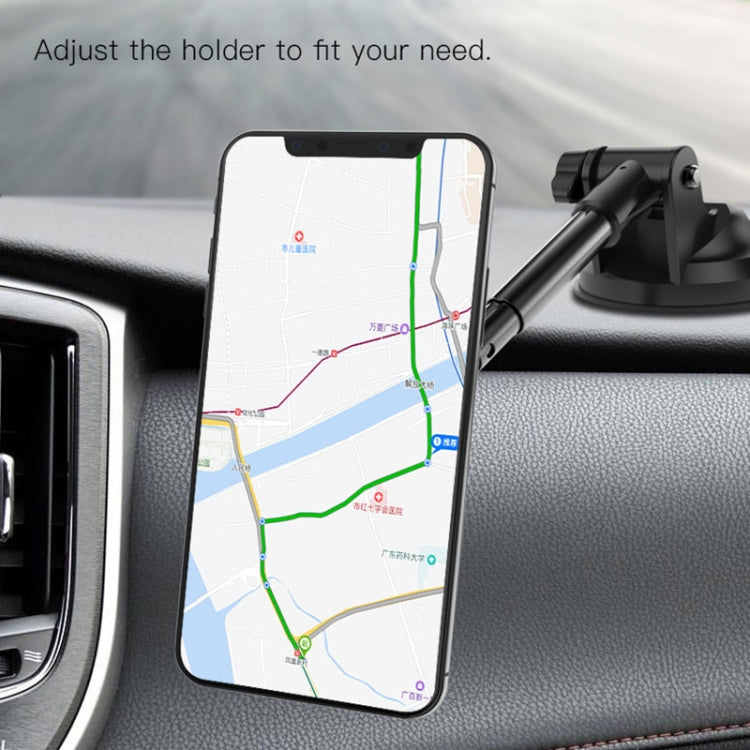 Yesido C41 Car Windshield Telescopic Suction Cup Magnetic Phone Holder(Black) - HoMEdemic™ 