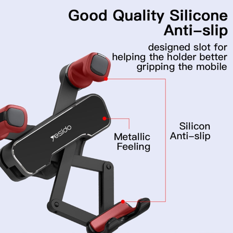 Yesido C90 Car Center Console Paste Magnetic Gravity Mobile Phone Holder(Black) - HoMEdemic™ 