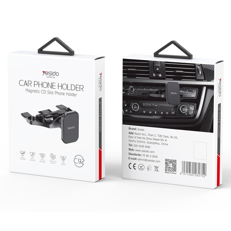 Yesido C92 Car CD Port Magsafe Magnetic Phone Holder(Black) - HoMEdemic™ 