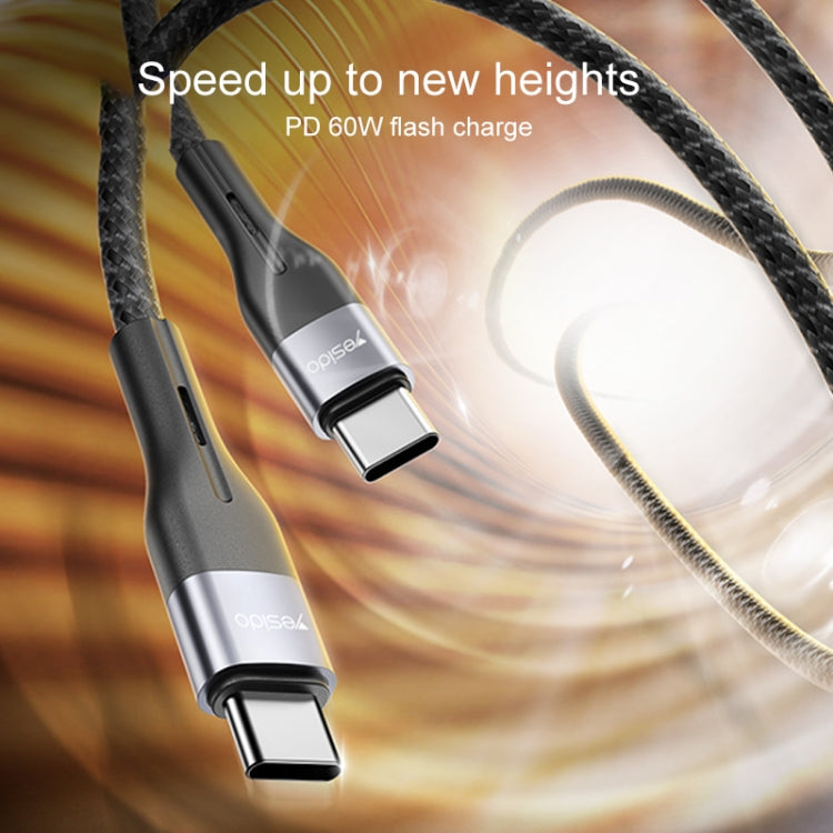 Yesido CA155 PD 20W USB-C / Type-C to 8 Pin Charging Data Cable, Length: 1m(Black) - HoMEdemic™ 