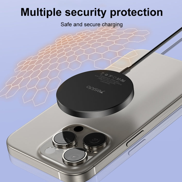 Yesido DS21 15W Detachable Magnetic Wireless Charger(Black) - HoMEdemic™ 