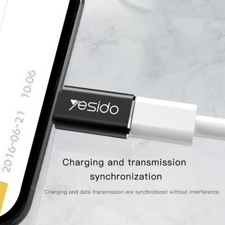 Yesido GS03 8 Pin to Type-C Charging Adapter(Black) - HoMEdemic™ 