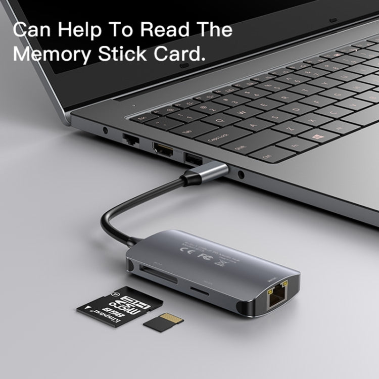 Yesido HB15 6 in 1 USB-C / Type-C Ports Multifunctional Docking Station HUB Adapter - HoMEdemic™ 