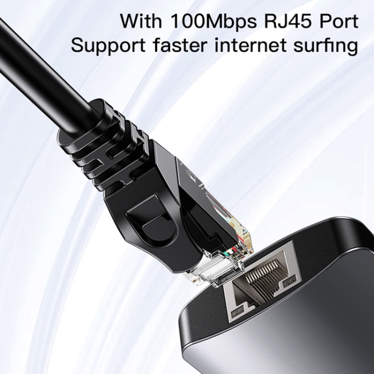 Yesido HB15 6 in 1 USB-C / Type-C Ports Multifunctional Docking Station HUB Adapter - HoMEdemic™ 