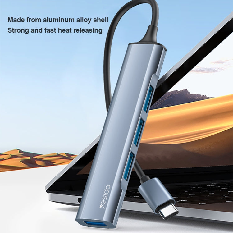 Yesido HB17 4 in 1 USB-C / Type-C Multifunctional Docking Station HUB Adapter - HoMEdemic™ 