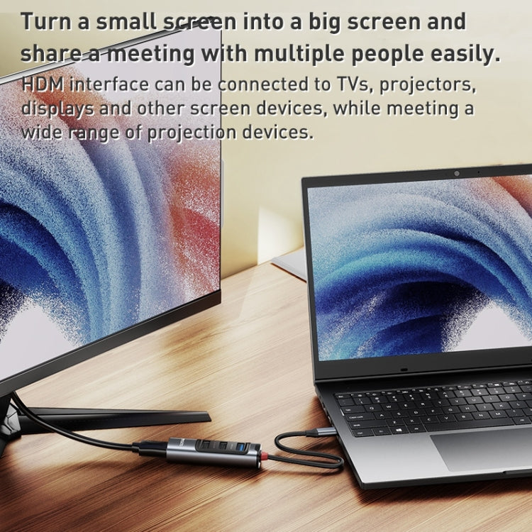 Yesido HB22 5 in 1 USB-C / Type-C Multifunction Docking Station HUB Adapter - HoMEdemic™ 