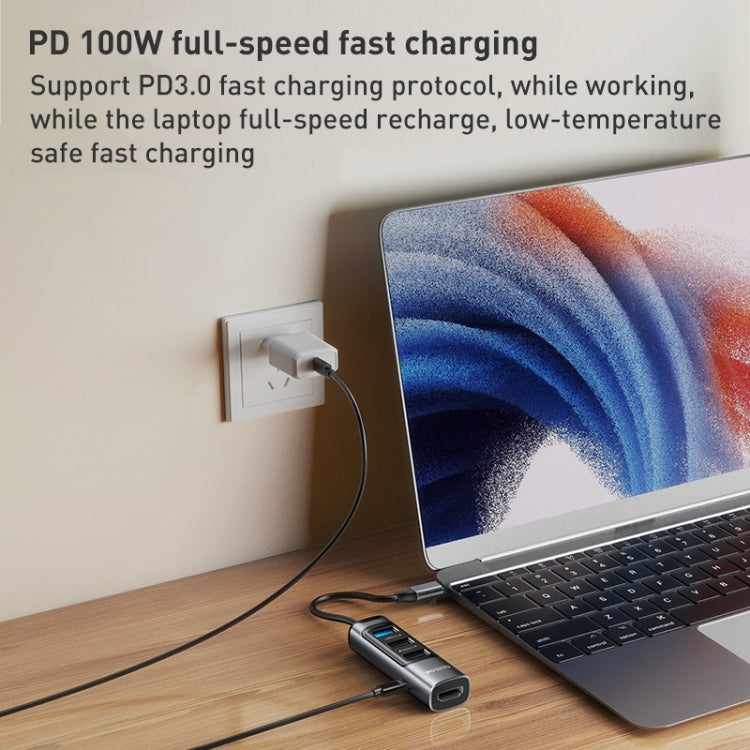 Yesido HB22 5 in 1 USB-C / Type-C Multifunction Docking Station HUB Adapter - HoMEdemic™ 