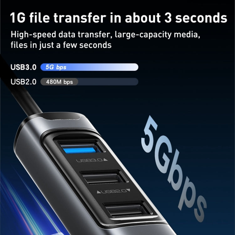 Yesido HB24 5 in 1 USB-C / Type-C Multifunction Docking Station HUB Adapter - HoMEdemic™ 