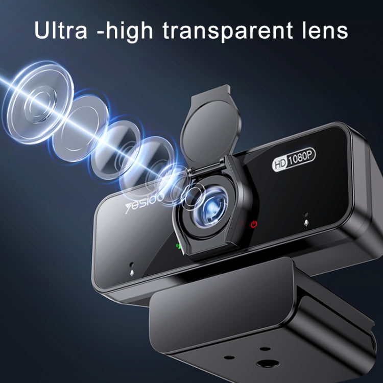Yesido KM13 1080P 2.0MP USB Webcam, Cable Length 1.5m - HoMEdemic™ 